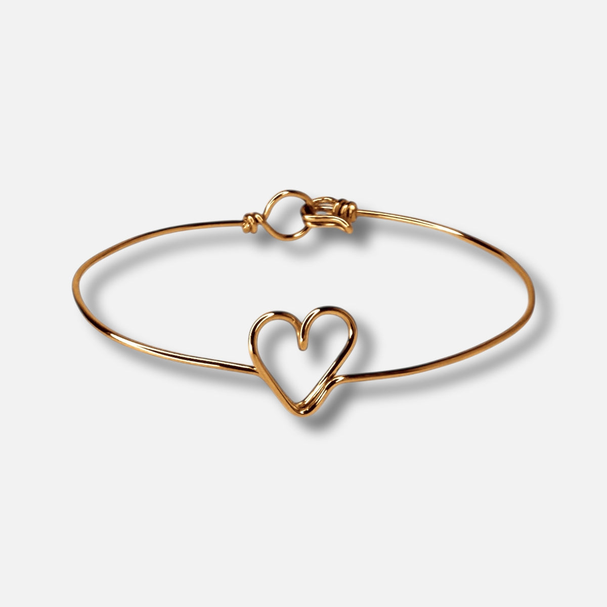 Bracciale Sottovoce con il cuore al centro, in oro 9K — Trame gioielli