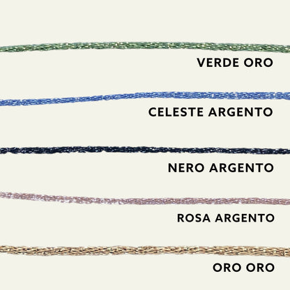 I colori del Telaio Lurex Fine a confronto — Trame gioielli
