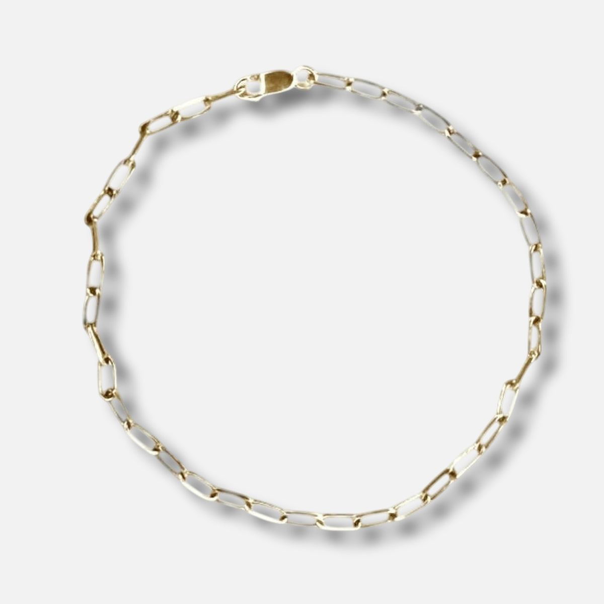 Telaio Catena a maglia rettangolare, in laminato oro 12K — Trame gioielli